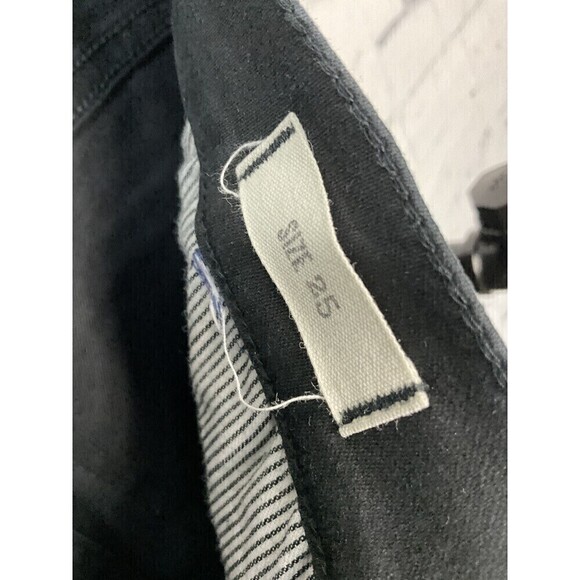 Madewell Womens Black Skinny Motto Leggings Ankle Zippers Stretch Sz 25 E2 - Picture 10 of 10